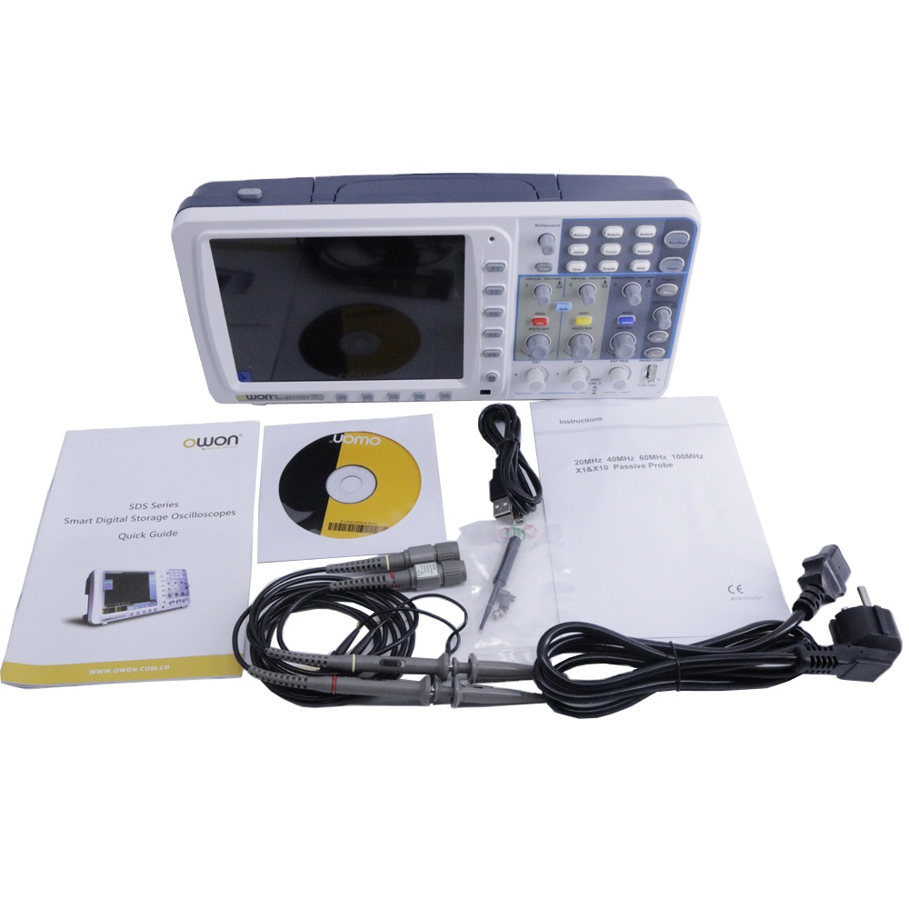 OWON SDS7102V Digital Storage  - Digital Storage Oscilloscope 100Mhz ulasan dan harga