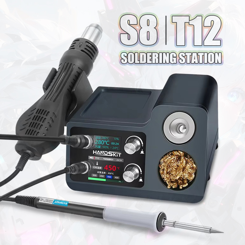 T12 Soldering Station With 858 - Hot Air Rework Station T12 ulasan dan harga